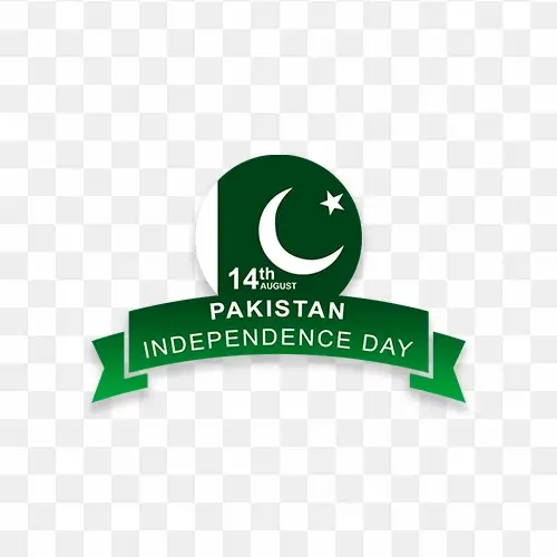 August 14 independence day of Pakistan PSD vector illustration and png